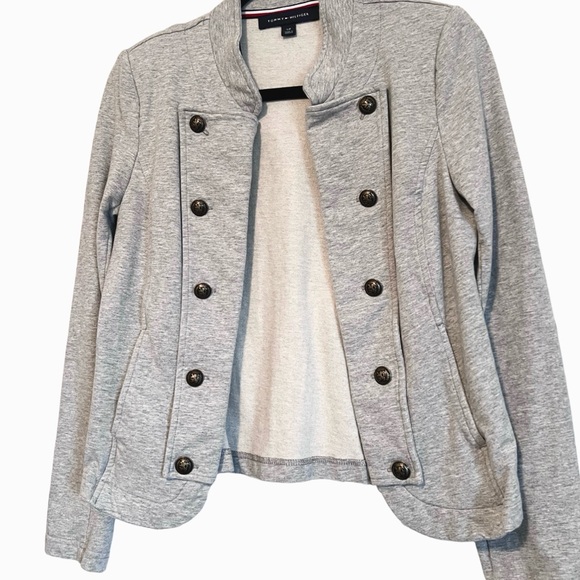 Tommy Hilfiger Jackets & Blazers - Vintage Tommy Hilfiger Heather Gray Military-Style Jacket